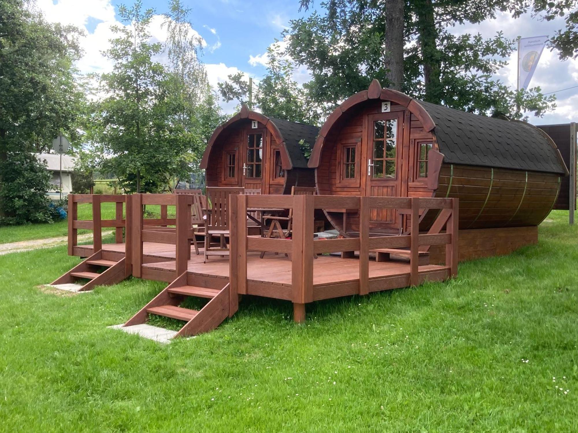 Campingfass Mit Panoramaterrasse Langenbernsdorf Kültér fotó