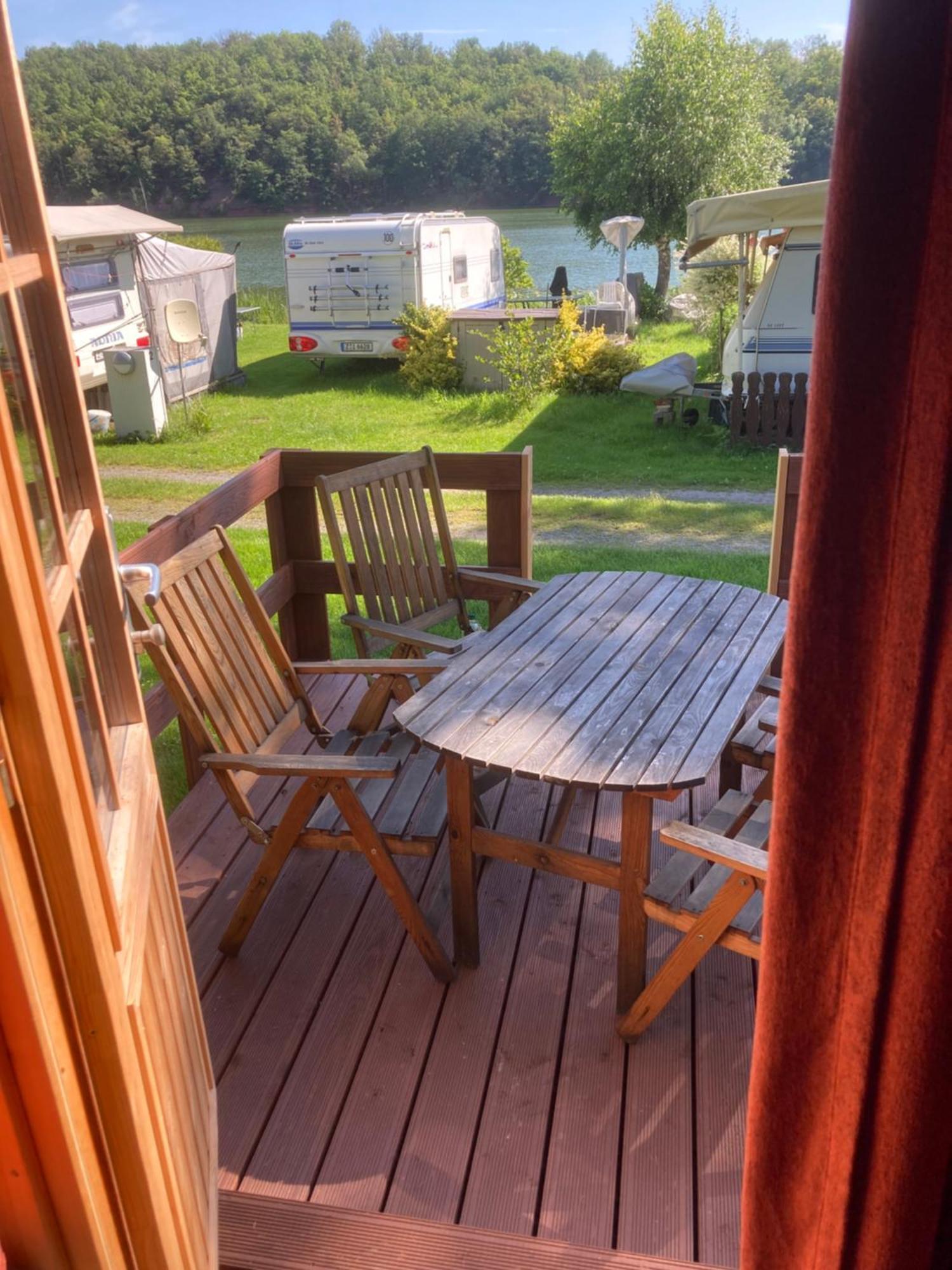 Campingfass Mit Panoramaterrasse Langenbernsdorf Kültér fotó
