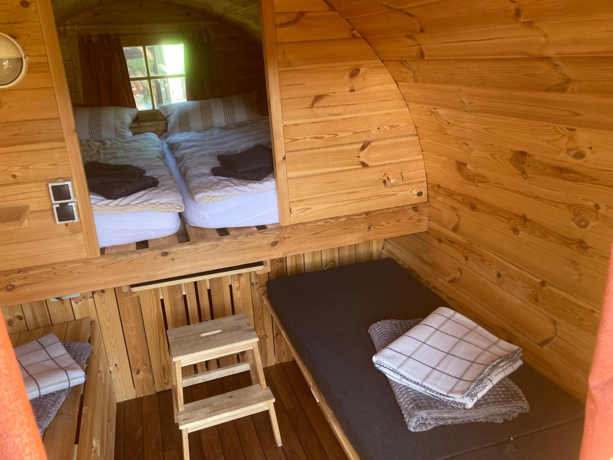 Campingfass Mit Panoramaterrasse Langenbernsdorf Kültér fotó
