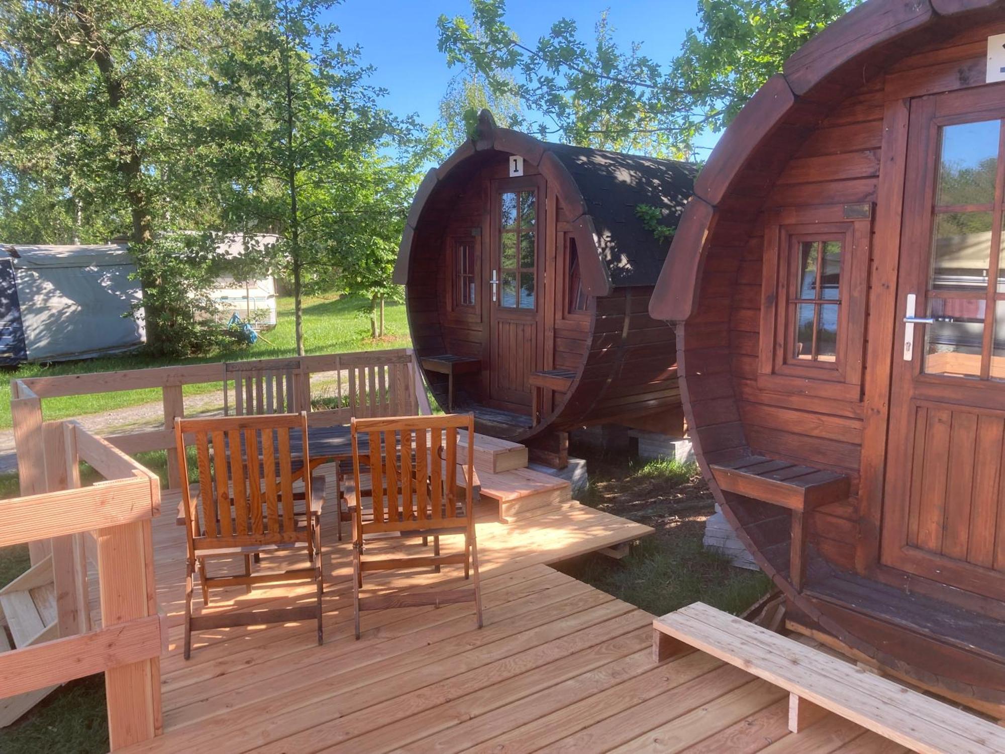 Campingfass Mit Panoramaterrasse Langenbernsdorf Kültér fotó