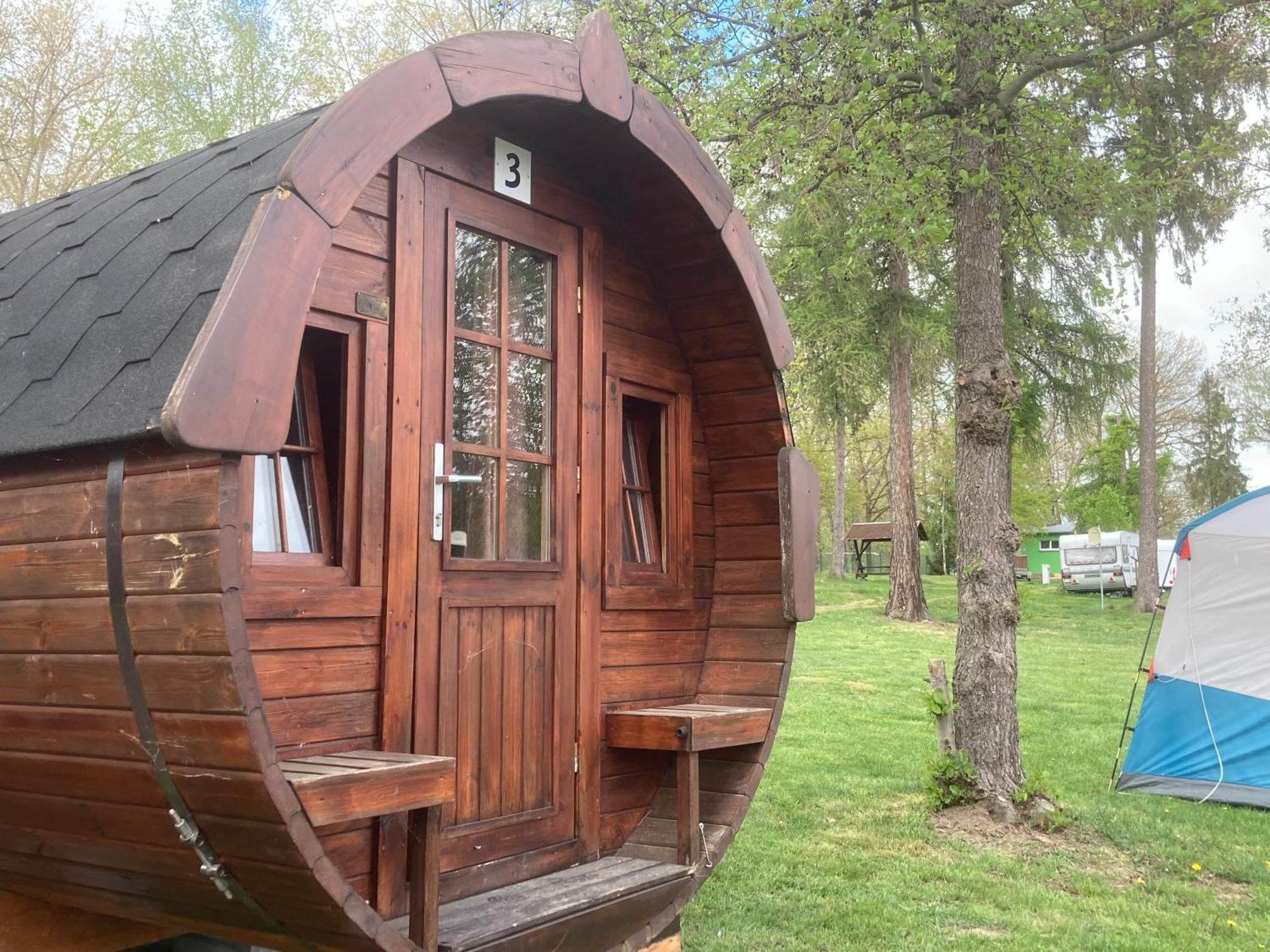 Campingfass Mit Panoramaterrasse Langenbernsdorf Kültér fotó