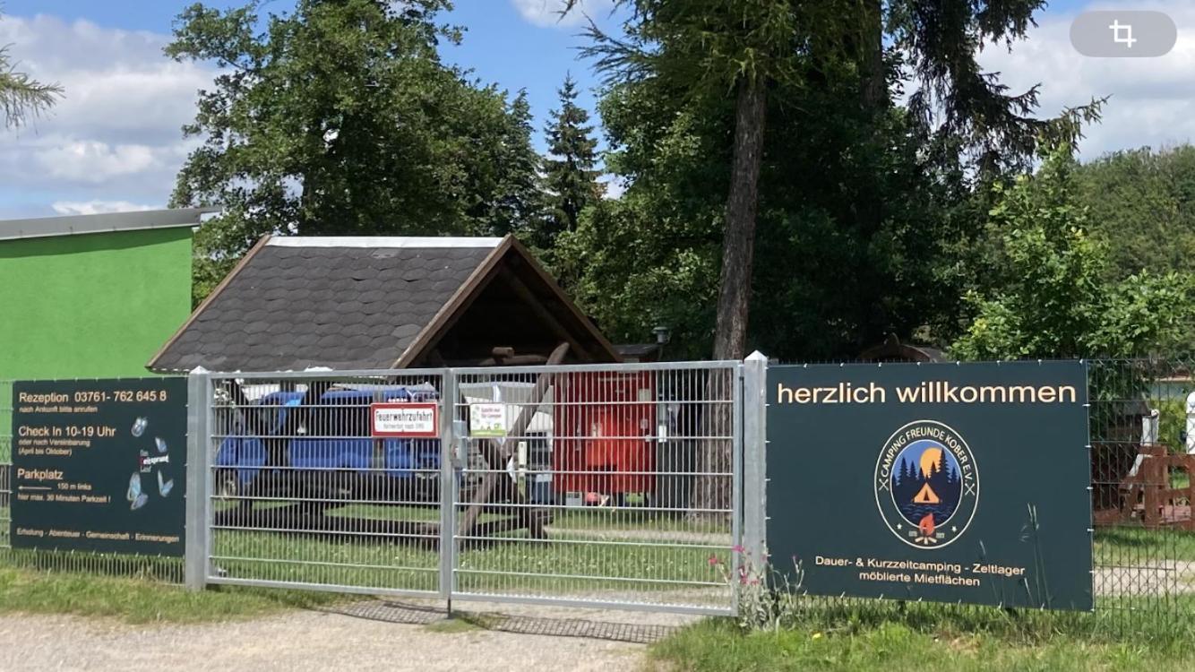 Campingfass Mit Panoramaterrasse Langenbernsdorf Kültér fotó